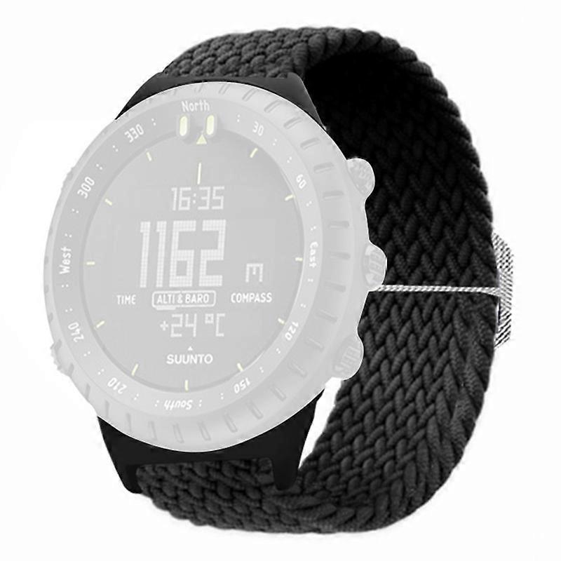 Stretchy 22mm Soft Nylon Elastic Braided Strap Watch Band For Suunto Core