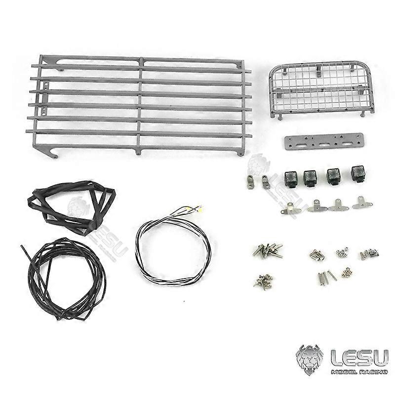 Metall Kabine Dach Sicherheitsnetz Spot Licht Ersatzteile für Spielzeug 1/14 Komatsu AC360 RC Bagger TH20406-SMT5