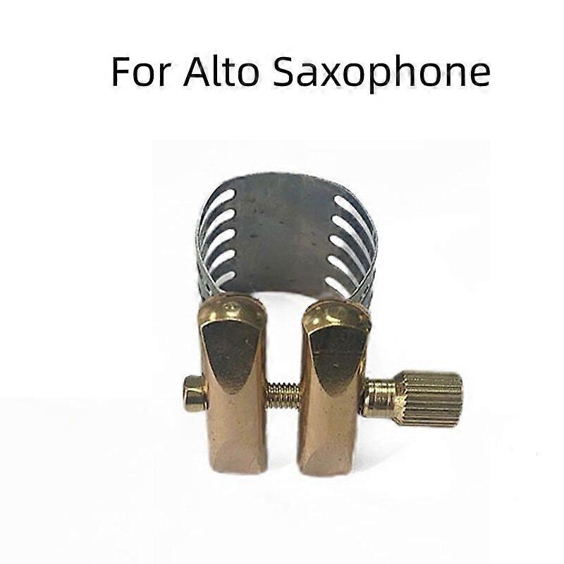 1x Sax Bocchino Clip Sassofono Legatura Durevole Clip In Metallo Chiusura Per Soprano Sassofono Tenore Tenore Design A Vite Singola