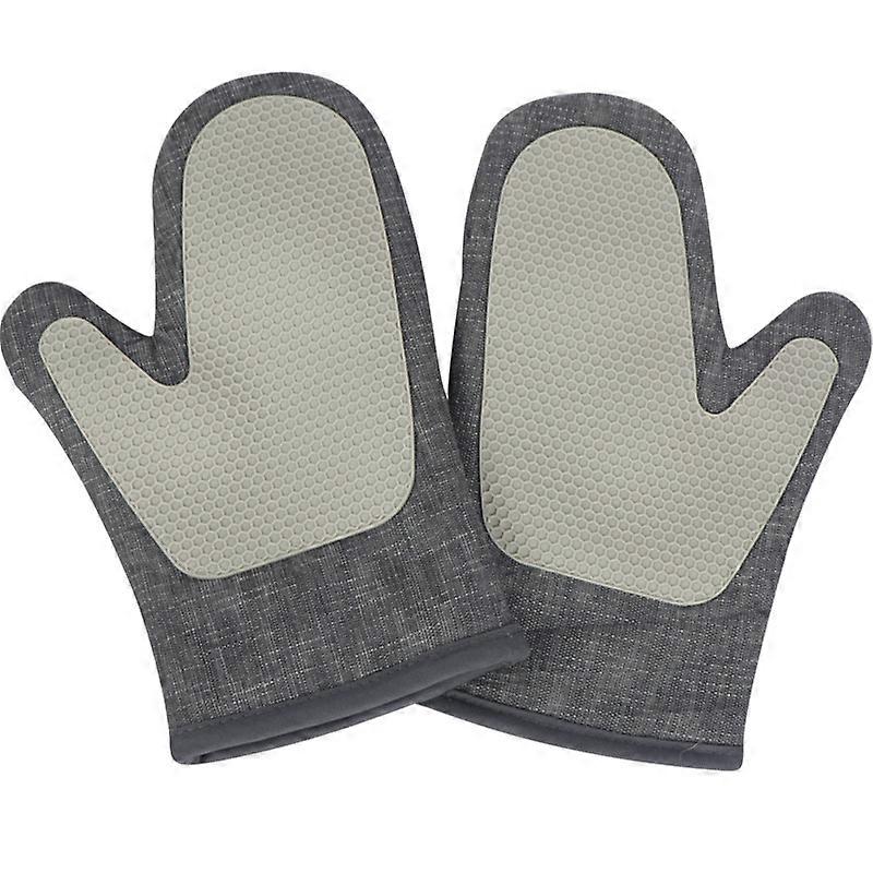 Heat Resistant Silicone Non-Slip Cooking Gloves for Baking