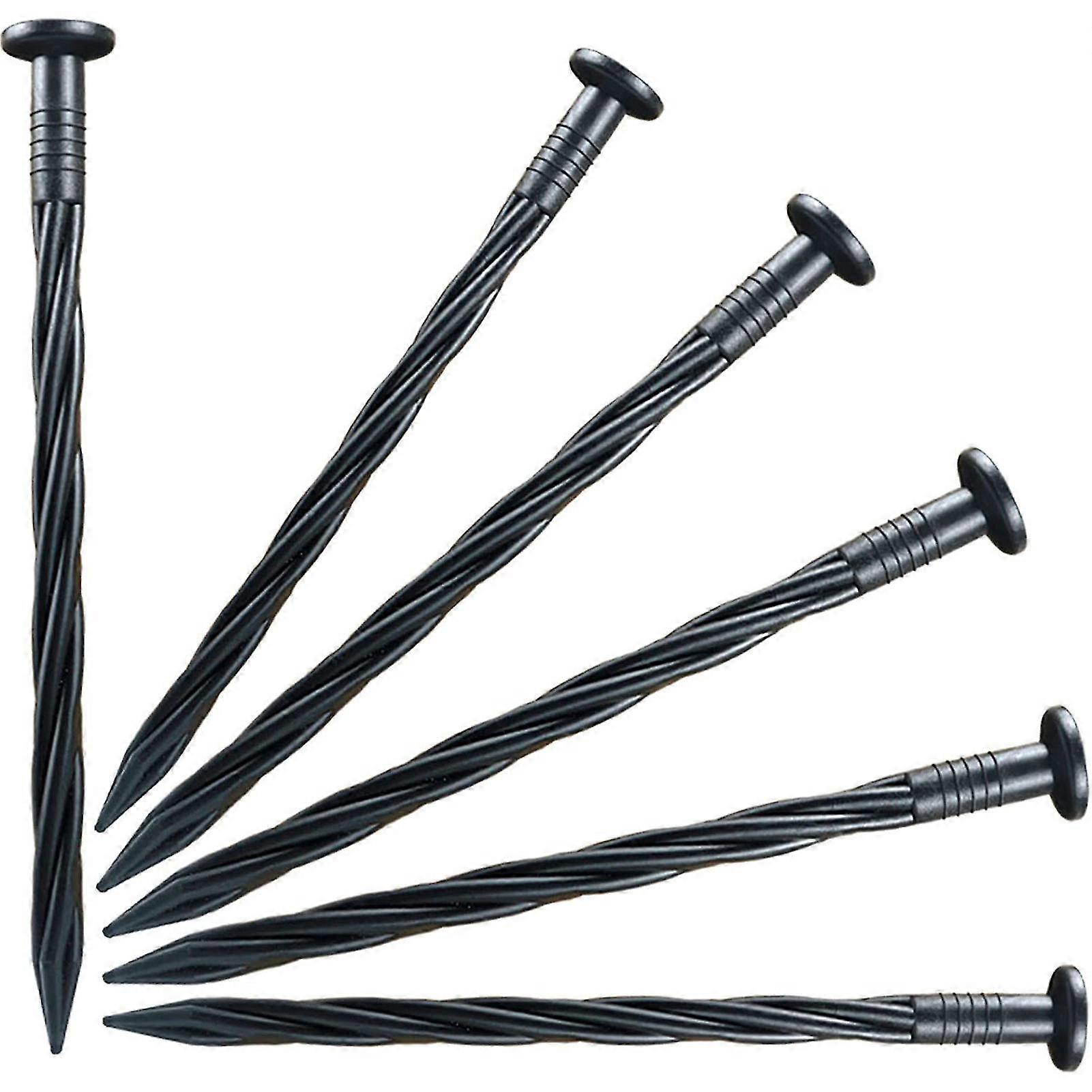 50 Pcs Plastic Edging Stakes Nails Simple Operation Garden Fixing Nails For Securing Artificial Turf