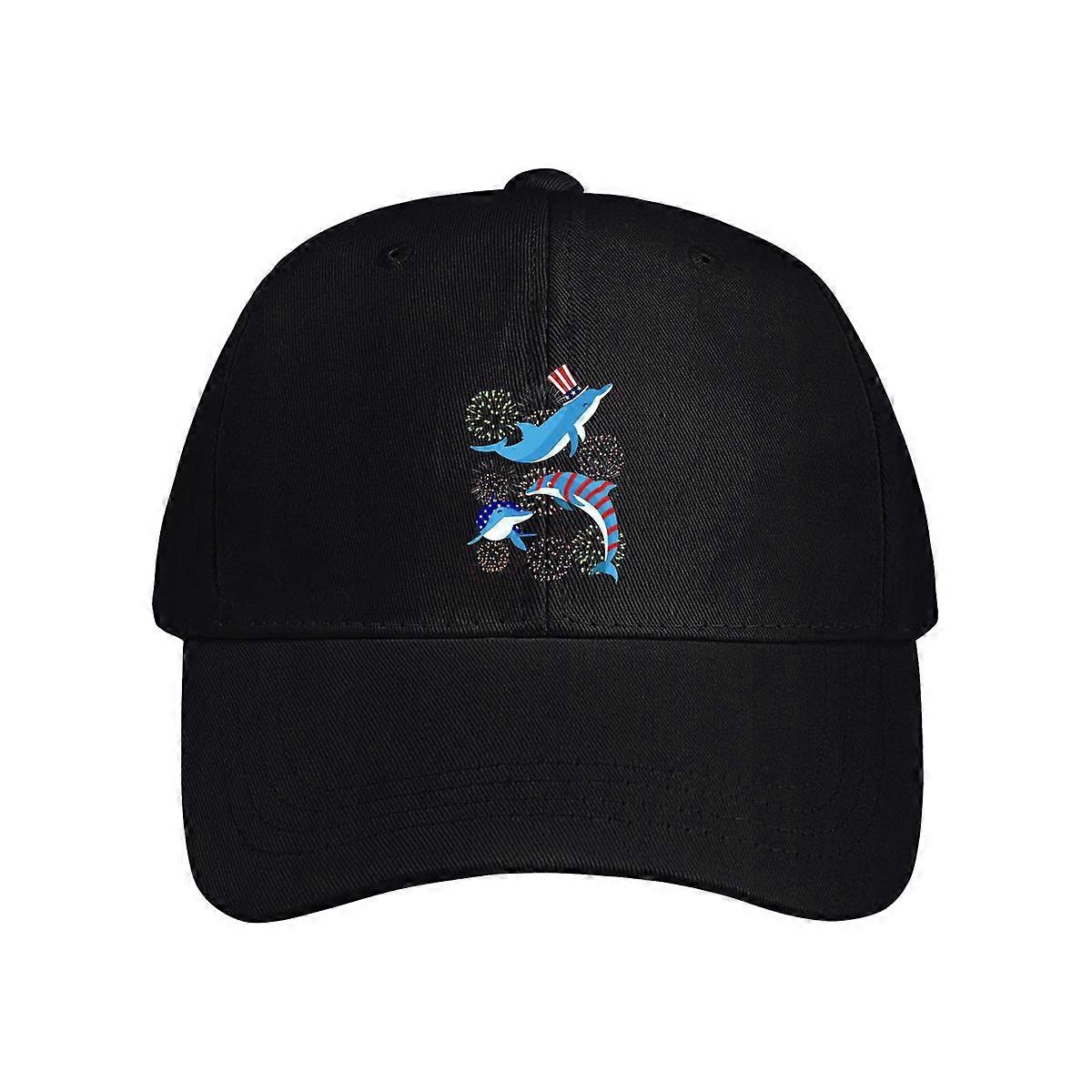 Dolphin Fire Works Baseball Cap