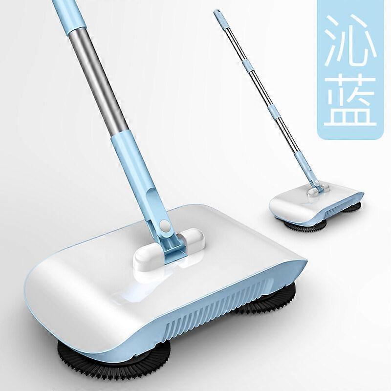 Varredura robô mão-empurrar varredora vassoura panela conjunto de tarefas domésticas limpeza e esfregar tudo-em-um esfregão homem preguiçoso Qinlan Sweeper com um pano