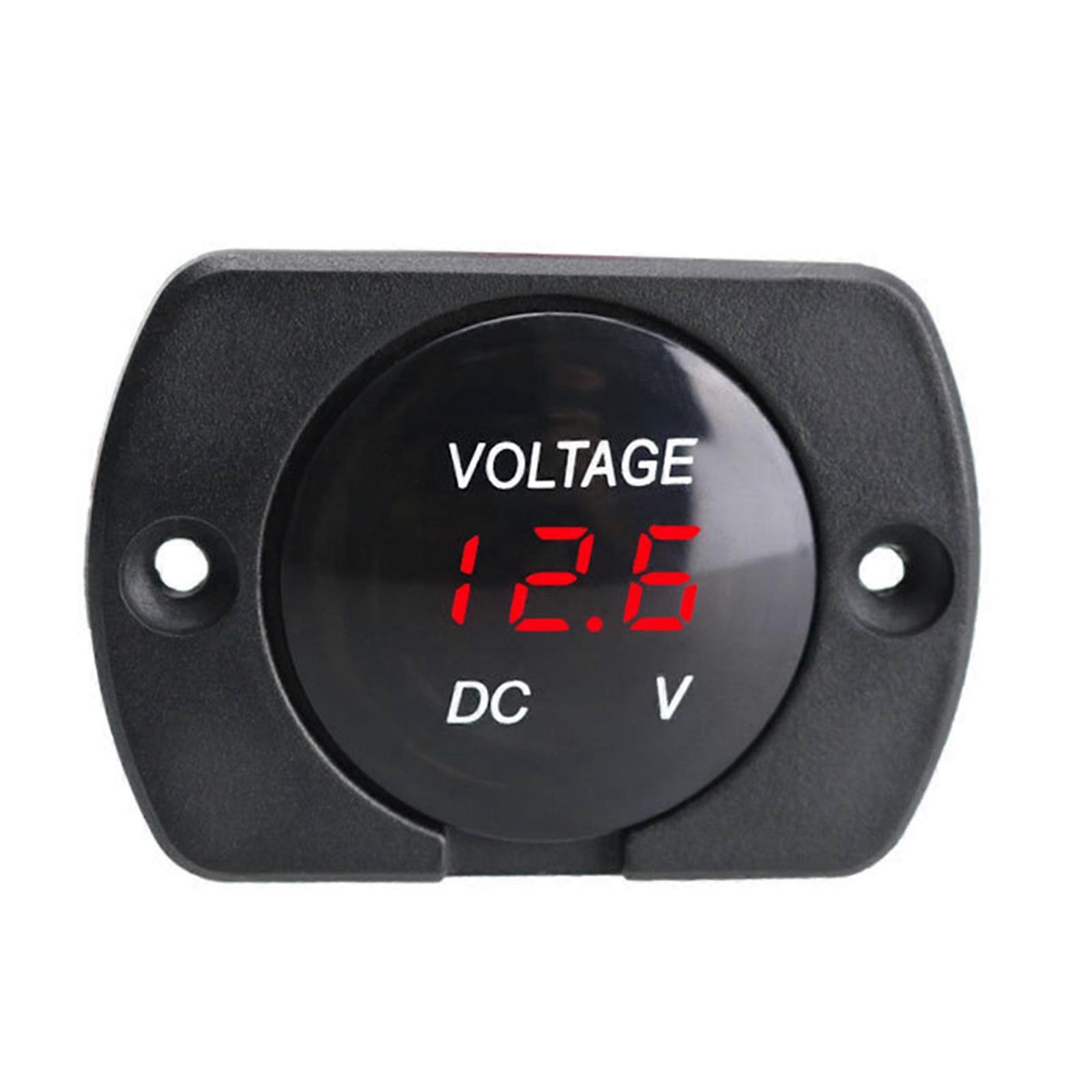 Digital LED Display Voltmeter Voltage Gauge Panel Meter For Car Motorcycle