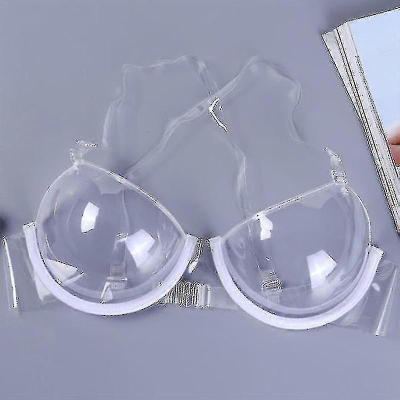 2023 Women 3/4 Transparent Clear Push Up Bra Ultra-thin Strap Invisible Bras Underwear