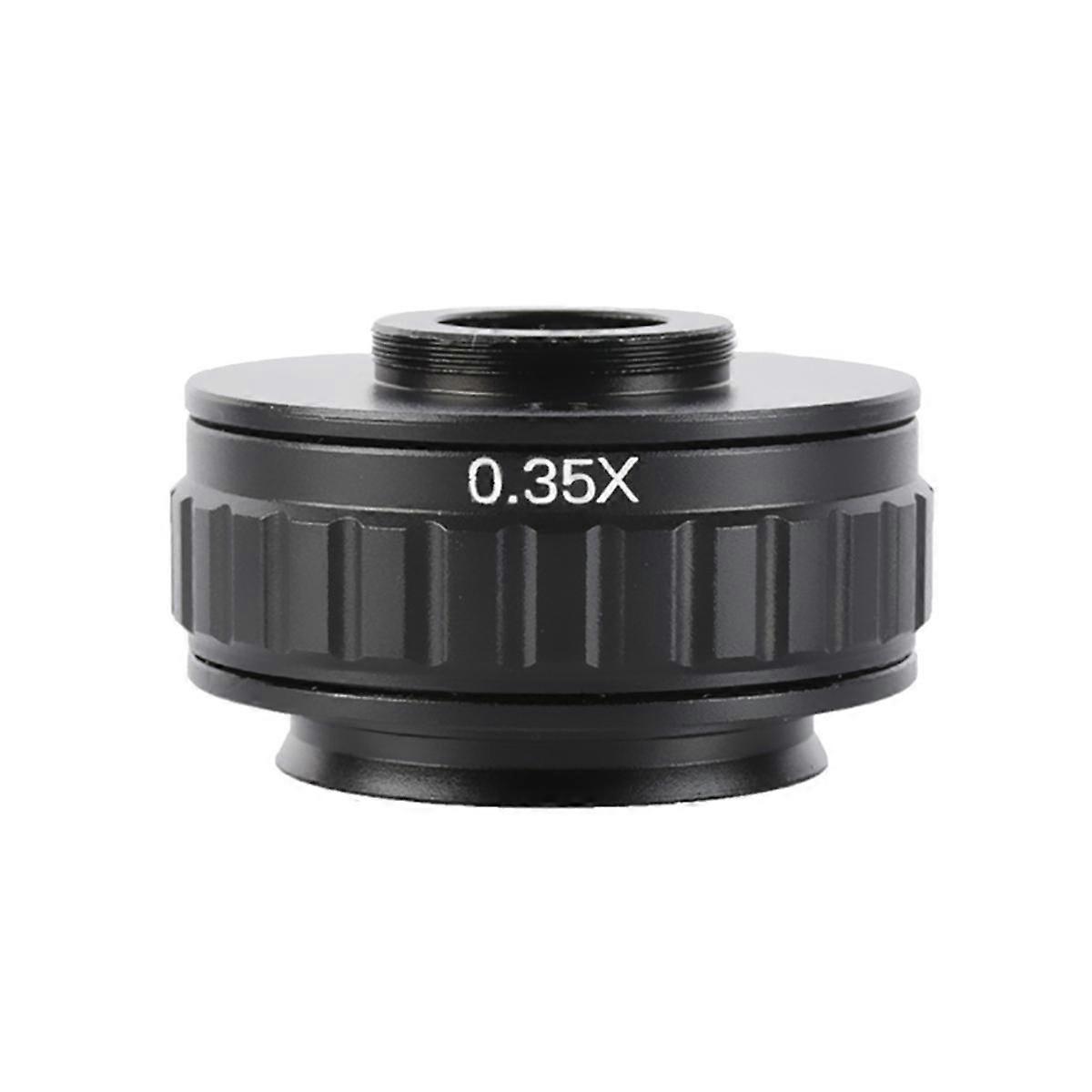 Adaptateurs de monture C Objectif 0,35X CCD pour caméra de stéréomicroscope trinoculaire Interface 38MM Champ de vision accru
