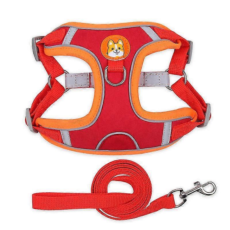 Cat Harness Escape Proof Pet Small Dog Chest Harness Reflective Dog Leash