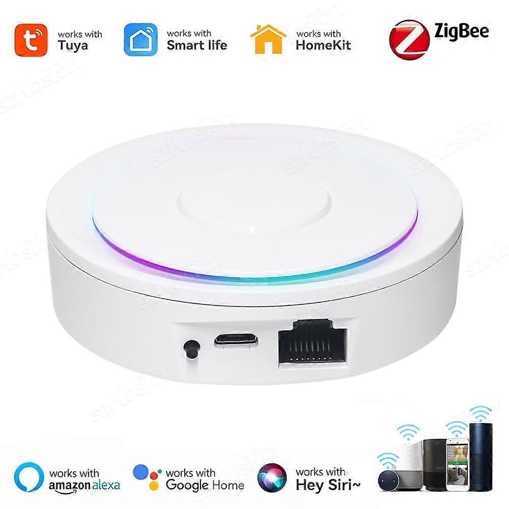 Zigbee 3.0 Gateway Hub Works with Homekit Tuya Smart Home Bridge Smart Life Wireless Remote Voice Control for Alexa Google Home