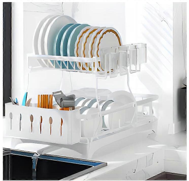 Large Dish Drying Racks 2 Tire Dish Rack