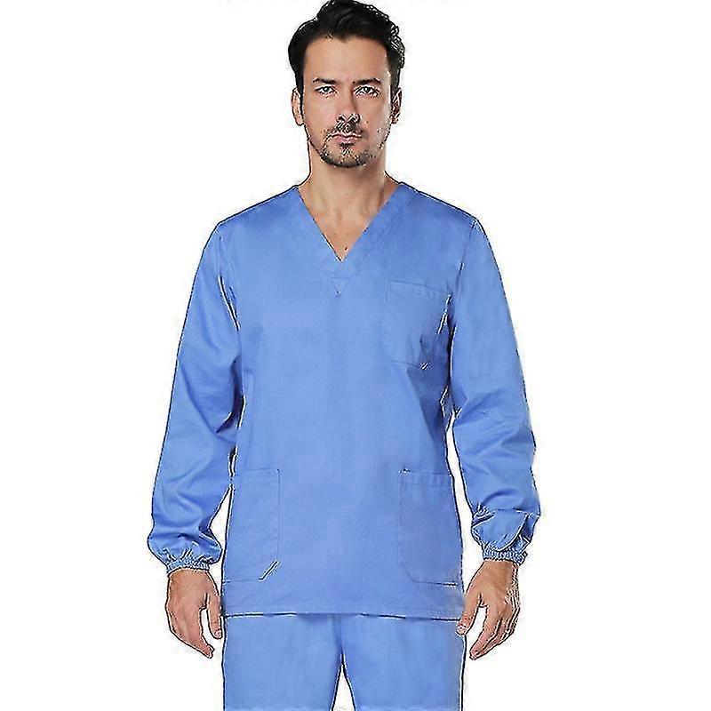 מדים רפואיים יוניסקס 4 כיוונים פילינג מתיחה סט פילינג רפואי חולצה ומכנסיים