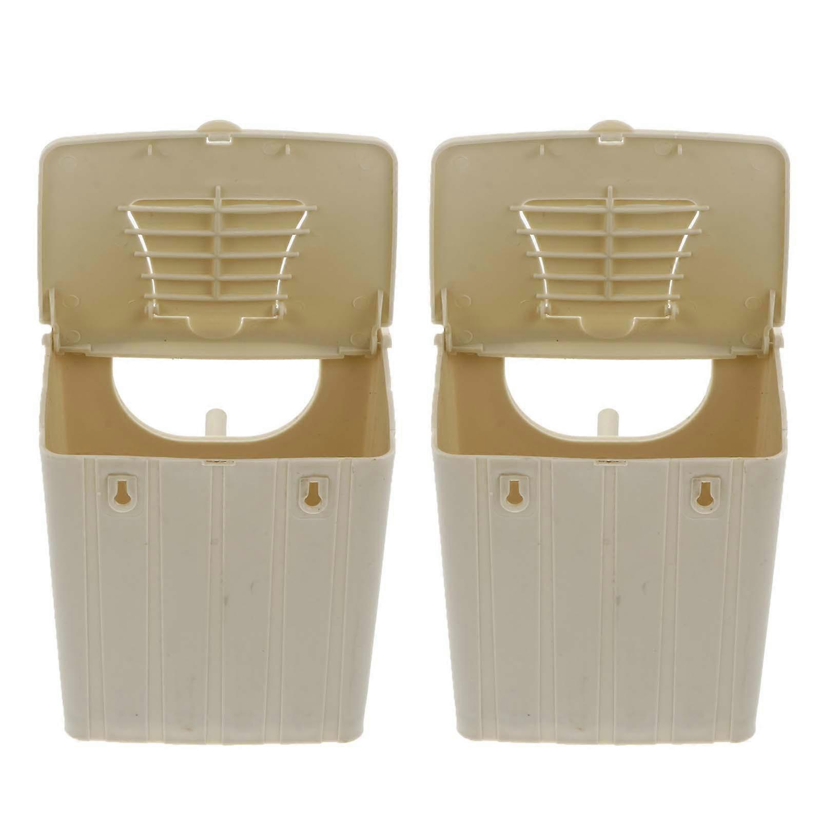 2 Pcs Parakeet Nesting Boxes Garden Bird Nesting Box Bird Station House Lovebirds Nesting Box