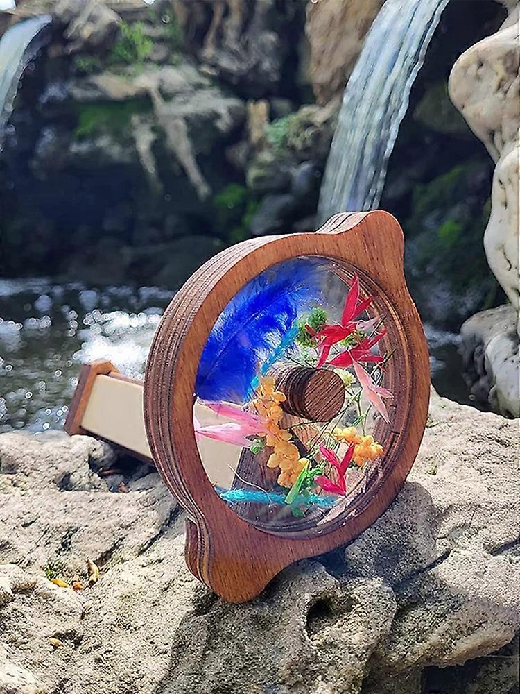 Best Offer-Extended Rotation Rotating Kaleidoscopes World Baby Toy Large Scalable Brown For Children Changeful Wood Fancy Colored