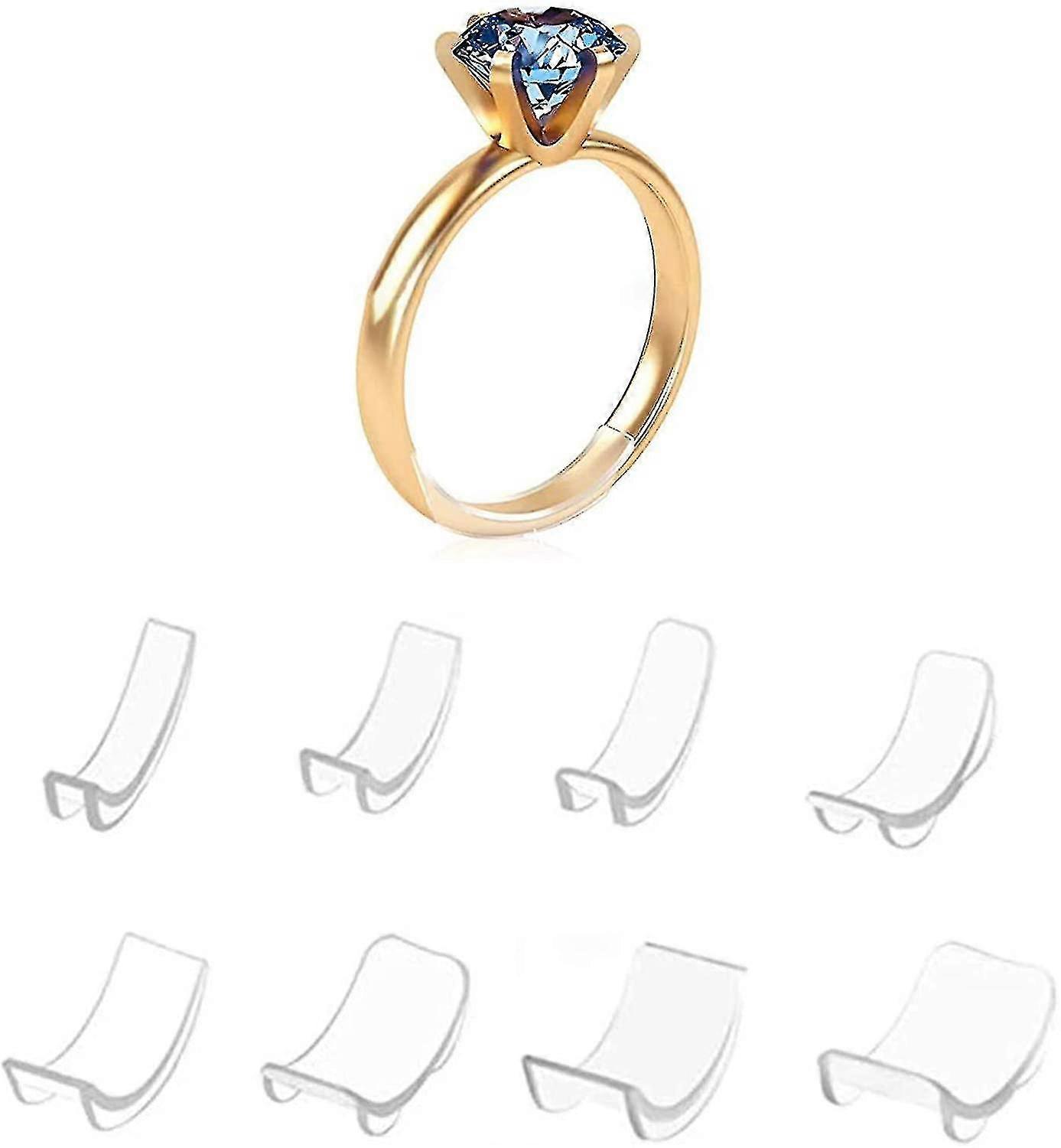 8 Pcs Ring Adjuster , 8 Sizes Ring Size Reducer