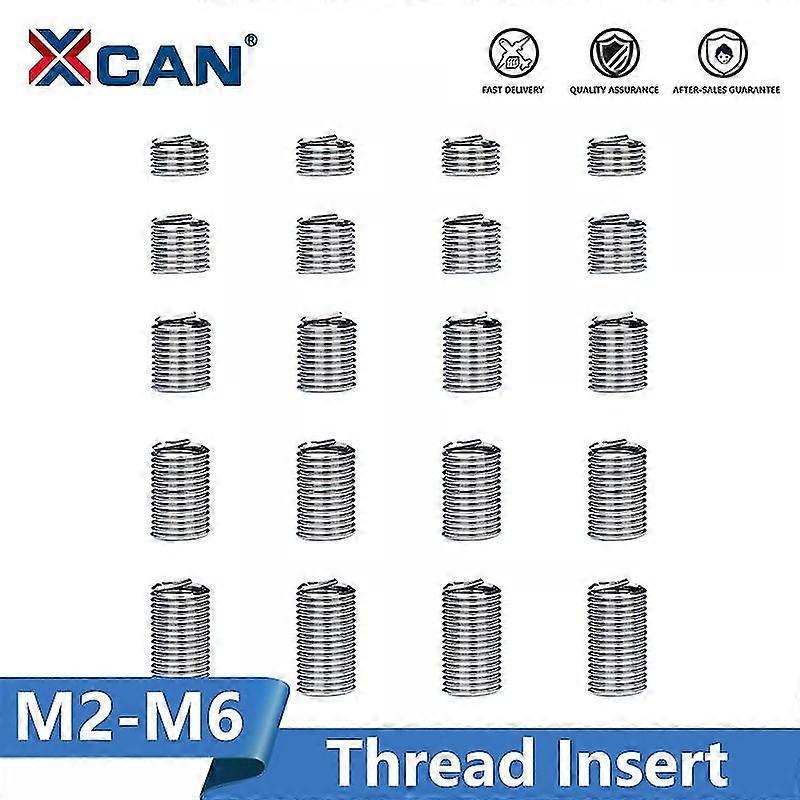 Thread Repair Insert Fastening Thread Insert Set Stainless Steel Repair Tool Insert Kit M2 M2.5 M3 M4 M5 M6 Threading Tools