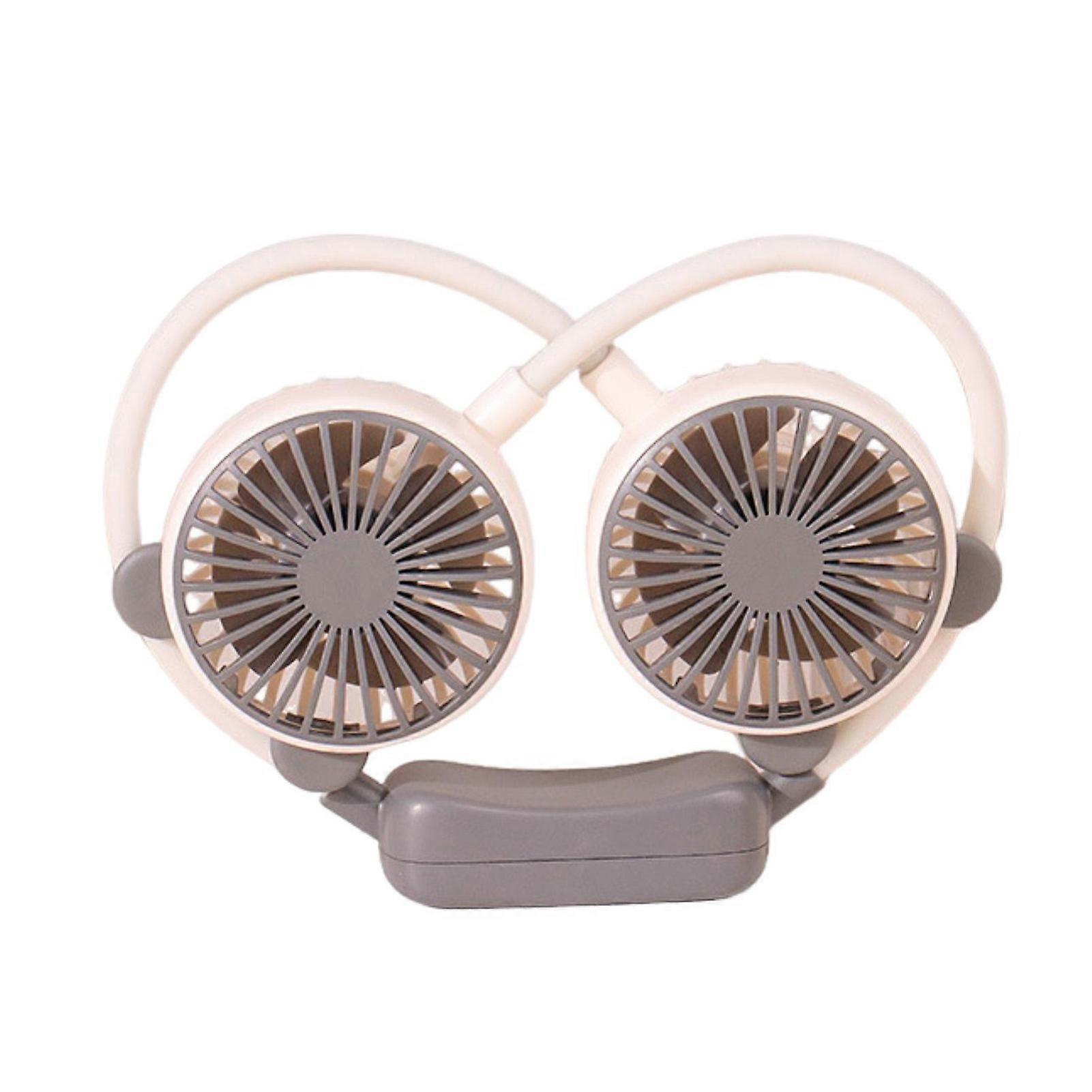 Lazy Hanging Neck Fan USB Rechargeable Portable Personal Fan with 2-Speeds And Adjustable Hose Quiet Wearable Hands Free Fan for Outdoor Indoor Coolin