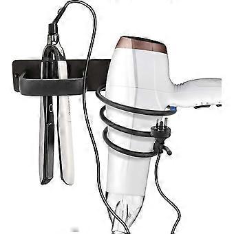 Hair Dryer Holder, Blow Dryer Holder Wall Mounted, Save Space & Easy To Install, Bedroom & Bathroom Hair Tool Organizer For Hair Dryer, Flat Irons, Cu