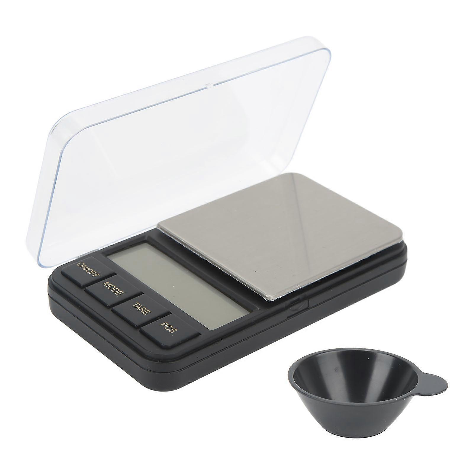 2024Digital Electronic Scale 200g Load LCD Blue Screen Backlight 0.01g Display Portable Jewelry Scale Pocket Scale with Tray