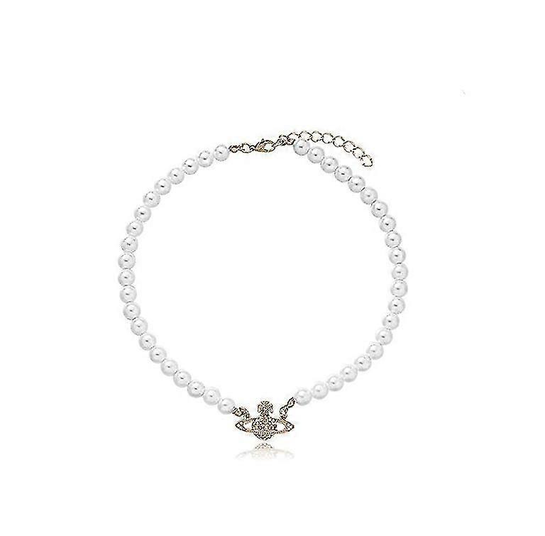 2PCS Pearl Necklace Set, Artificial Pearl