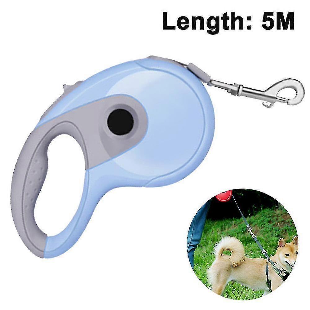 Classic 5m Retractable Dog Leash(blue)