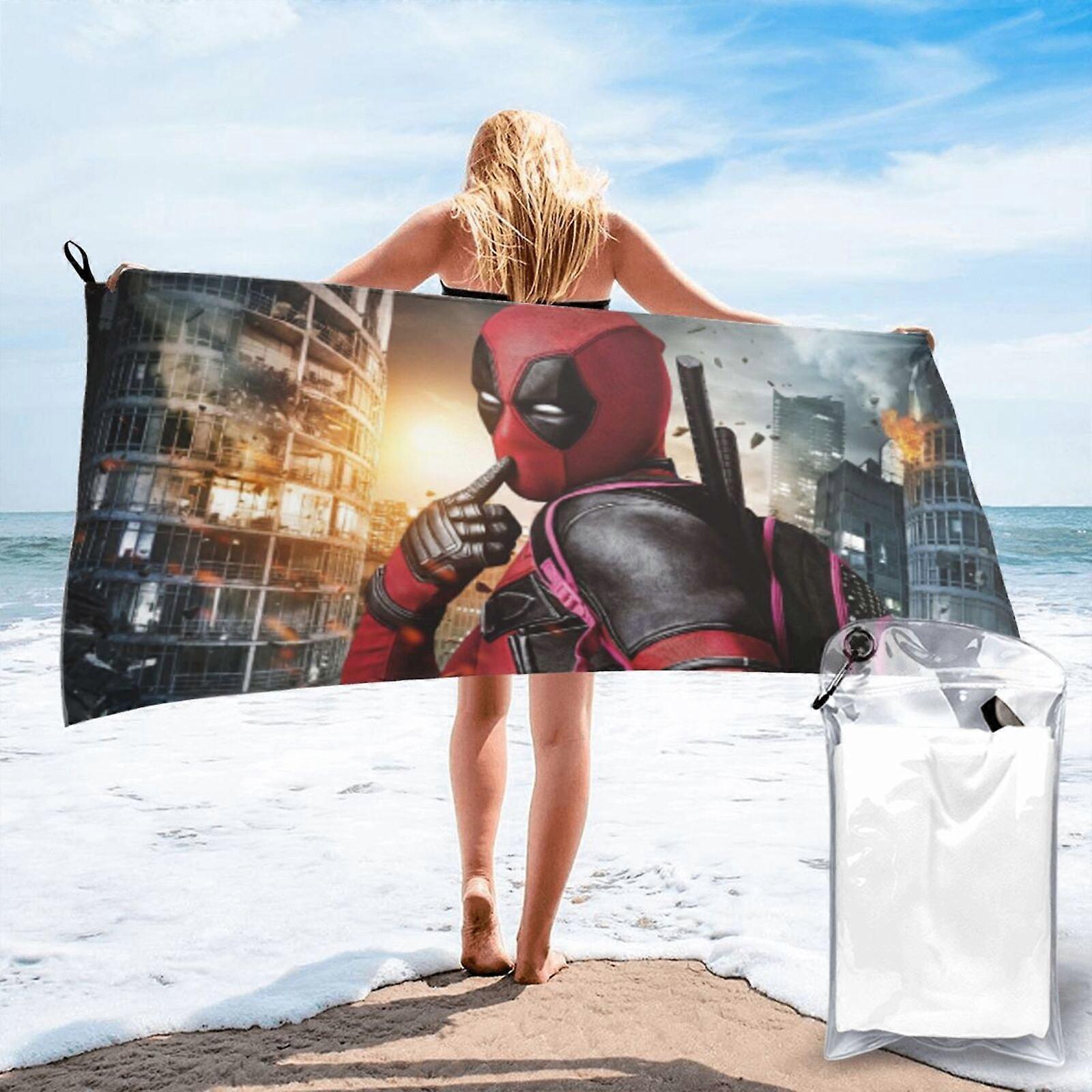 c255Deadpool Microfiber Beach Towel  Absorbent Quick Dry Lightweight LXMT174