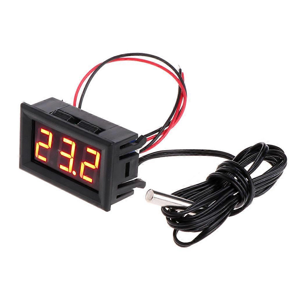 -50 ~ 110 c for DC 12v Digital LED Thermometer Car Temperature Monitor Panel Me