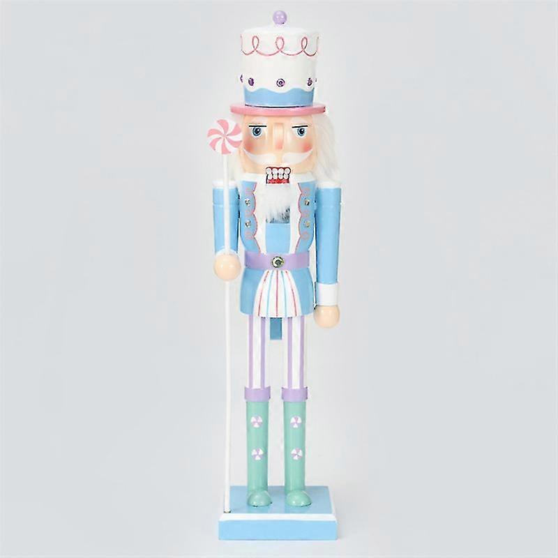 Candy Series 38cm Wooden Nutcracker Soldier Desktop Crafts Ornaments Nutcracker