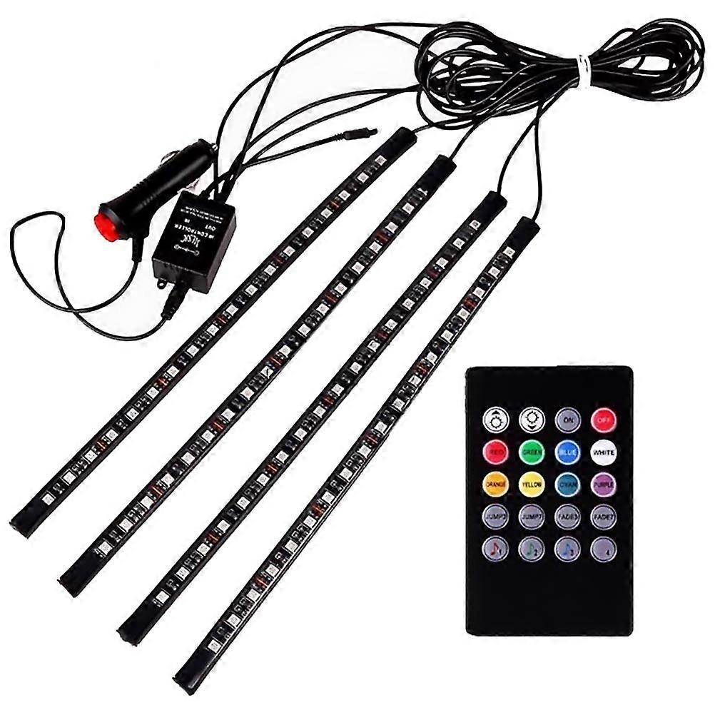 1 Set Car RGB Strip Light Decorative Car Light Practical Atmosphere Lamp