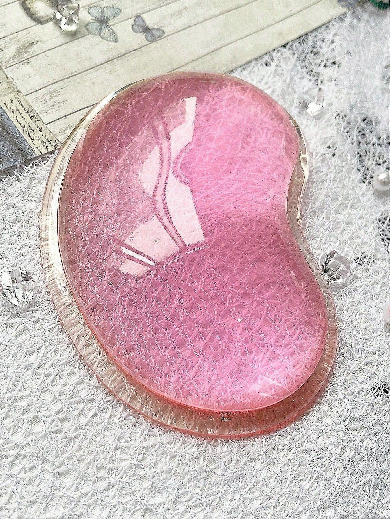 1 قطعة سيليكون هلام المعصم الراحة على شكل قلب شفافية مريحة وسادة ماوس بارد اليد وسادة حصيرة لمكتب الكمبيوتر المحمول