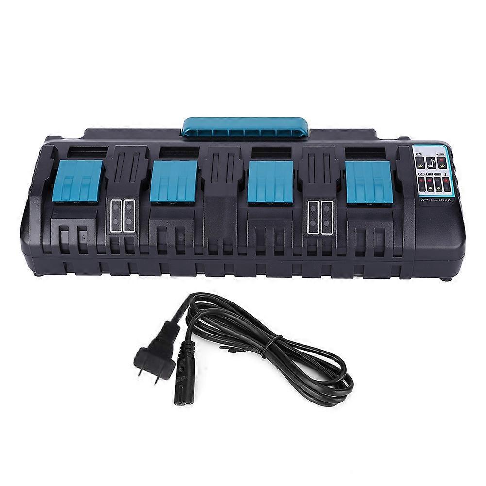4-Port Lithium Battery Charger 14.4V-18V for Makita DC18SF with USB