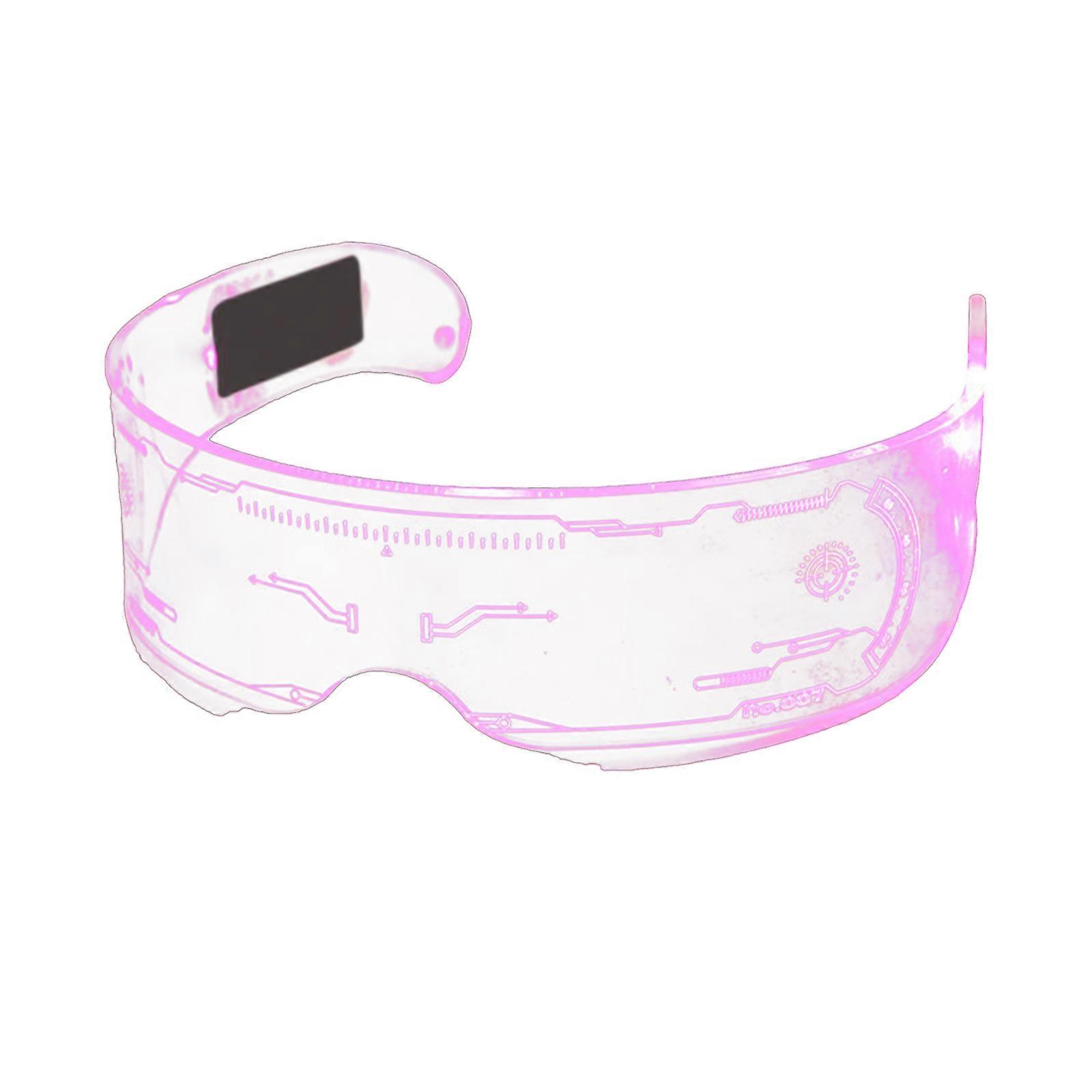 Neon LED Glasses with Strobe and Breath Modes for Costume Parties