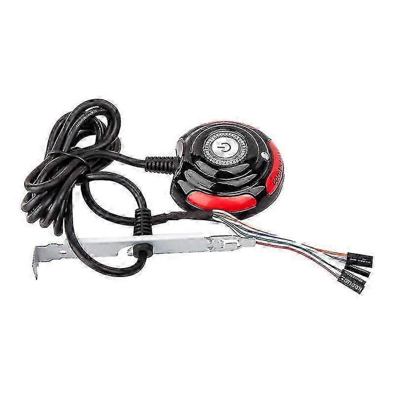 1.6m Desktop Computer Pc Case Power Supply On/off Reset Hdd Push Button Switch