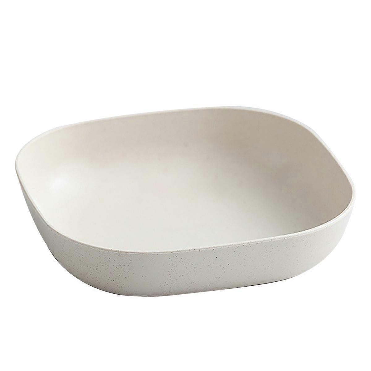 SW Household Wheat Straw Unbreakable Snacks Fruit Bones Plate Square Salad Bowl