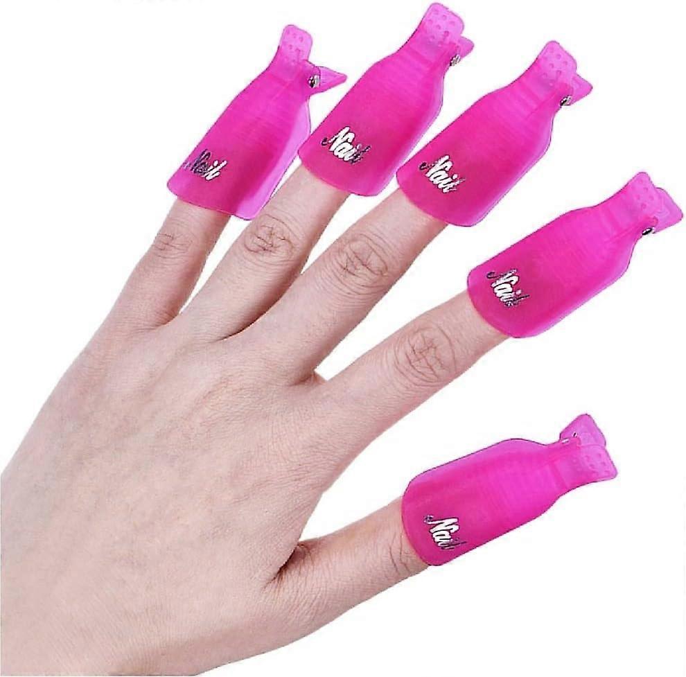 10 PCS Nail Polish Disassembly Fixture Set for Manicure Nail Art Tools, Durable Plastic, Easy to Use, Multiple Colors