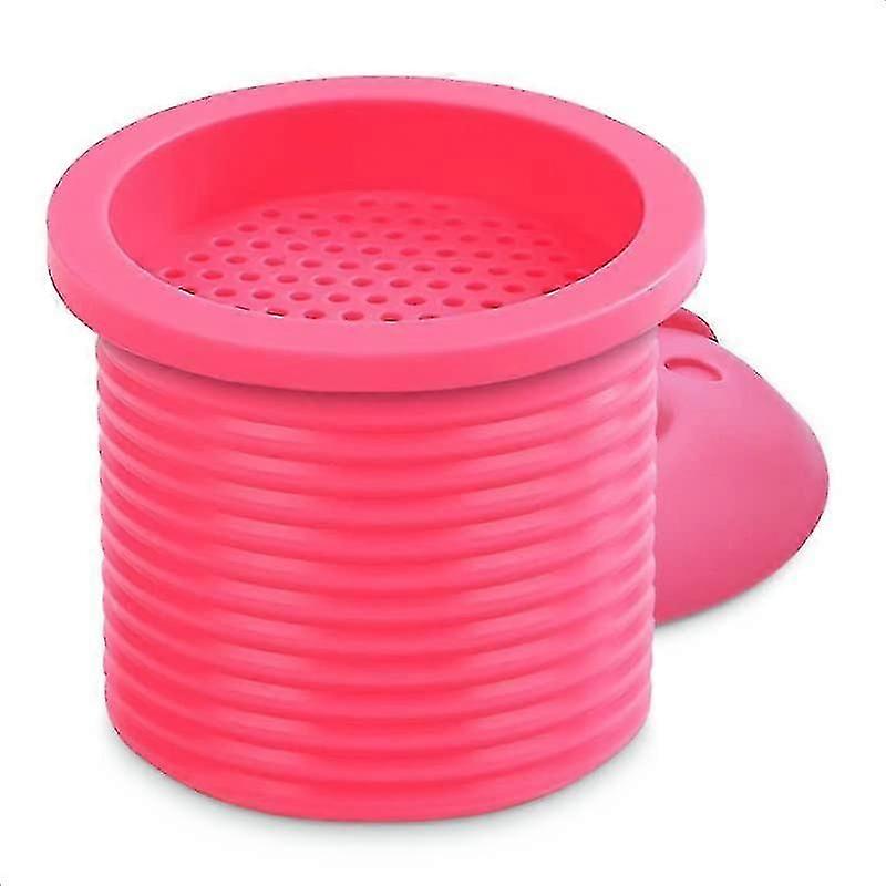 Oil Grease Storage, Collapsible Container with Perforated Lid for Easy Draining and Space - Saving Storage