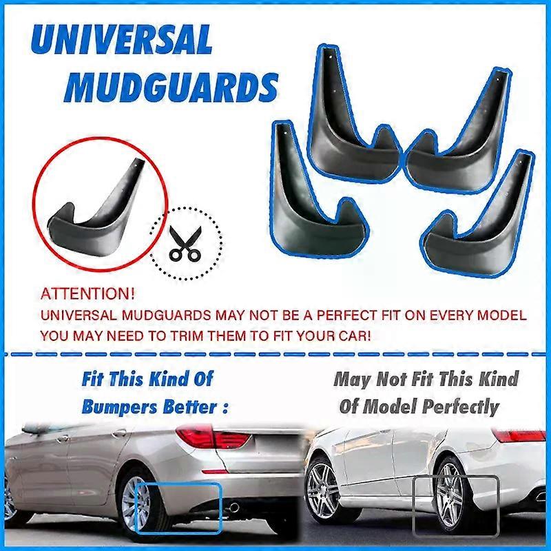 unique Set Universal Mudflaps Mud Flaps Splash Guards Mudguards For Citroen C1 C2 C3 C4 Xsara SpaceTourer Saxo Xantia Berlingo DS3 DS4