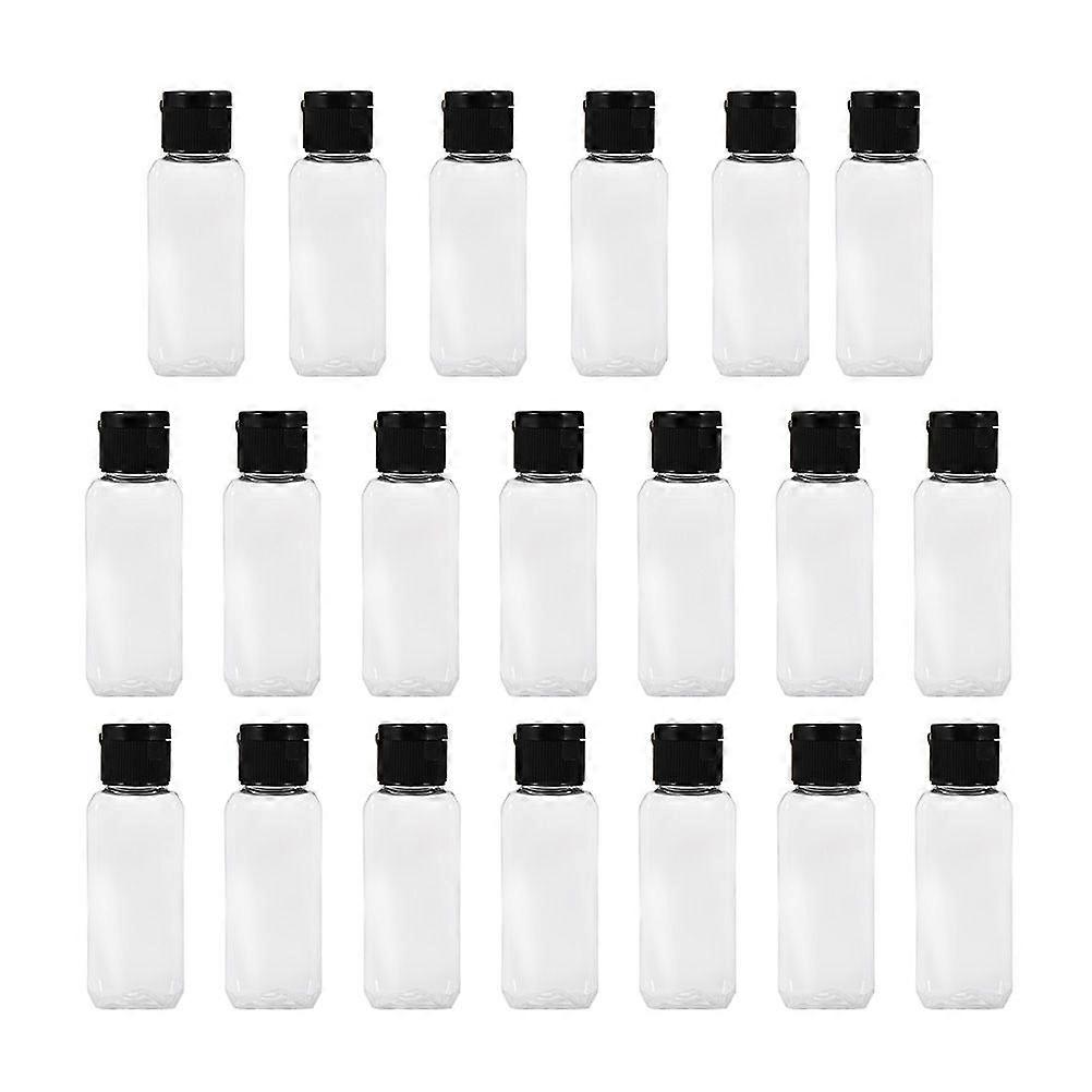 30Pcs 50ml Portable Travel Bottle Clear Plastic Empty Refillable Reusable Bottle