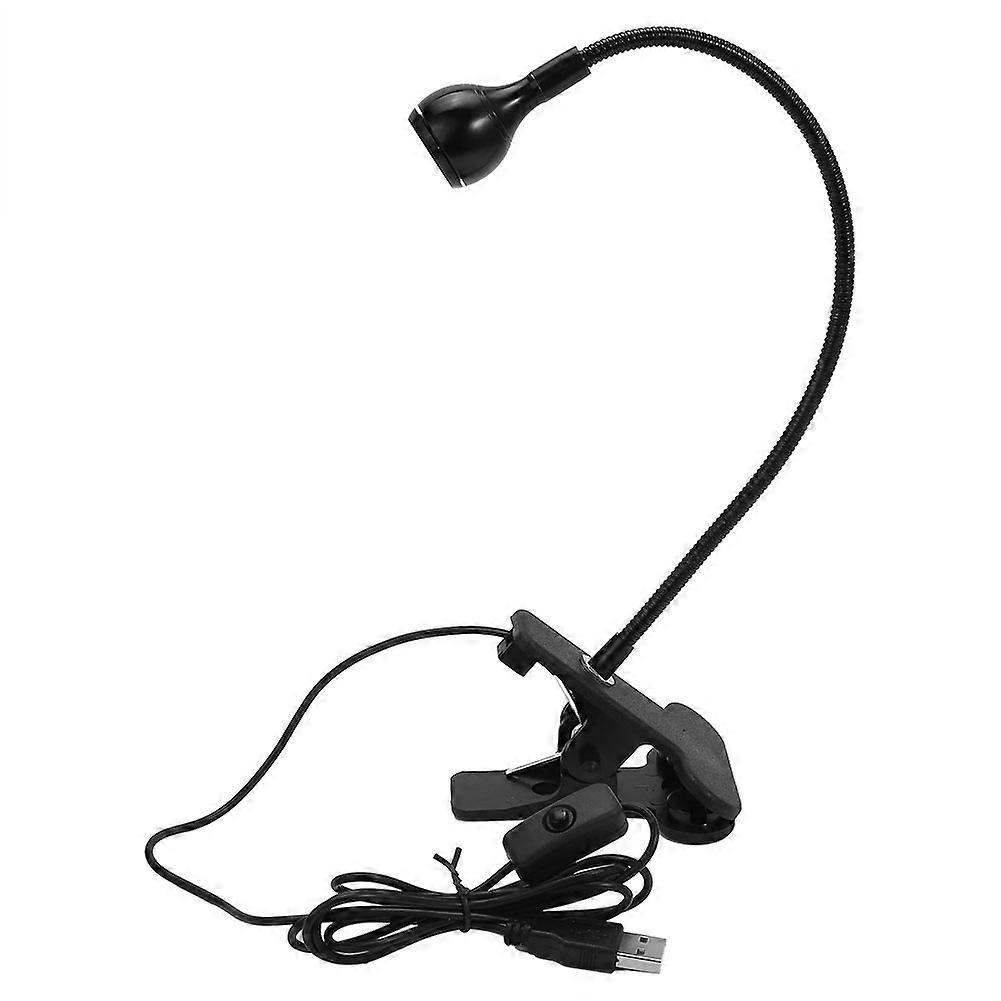 Flexible Gooseneck USB Reading Light Clip Lamp For Table Or Desk 1W LED USB Powered