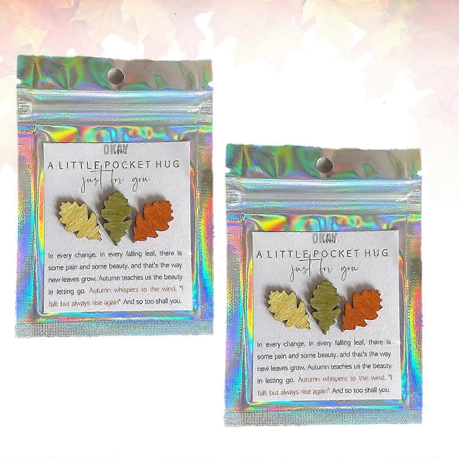 Autumn Leaves  Pocket Hug Keepsake Gift, A First Gift of Autumn, A Little Pocket Hug, Autumn Leaf Pocket Card Keepsake, Good Luck Gifts for Him and He