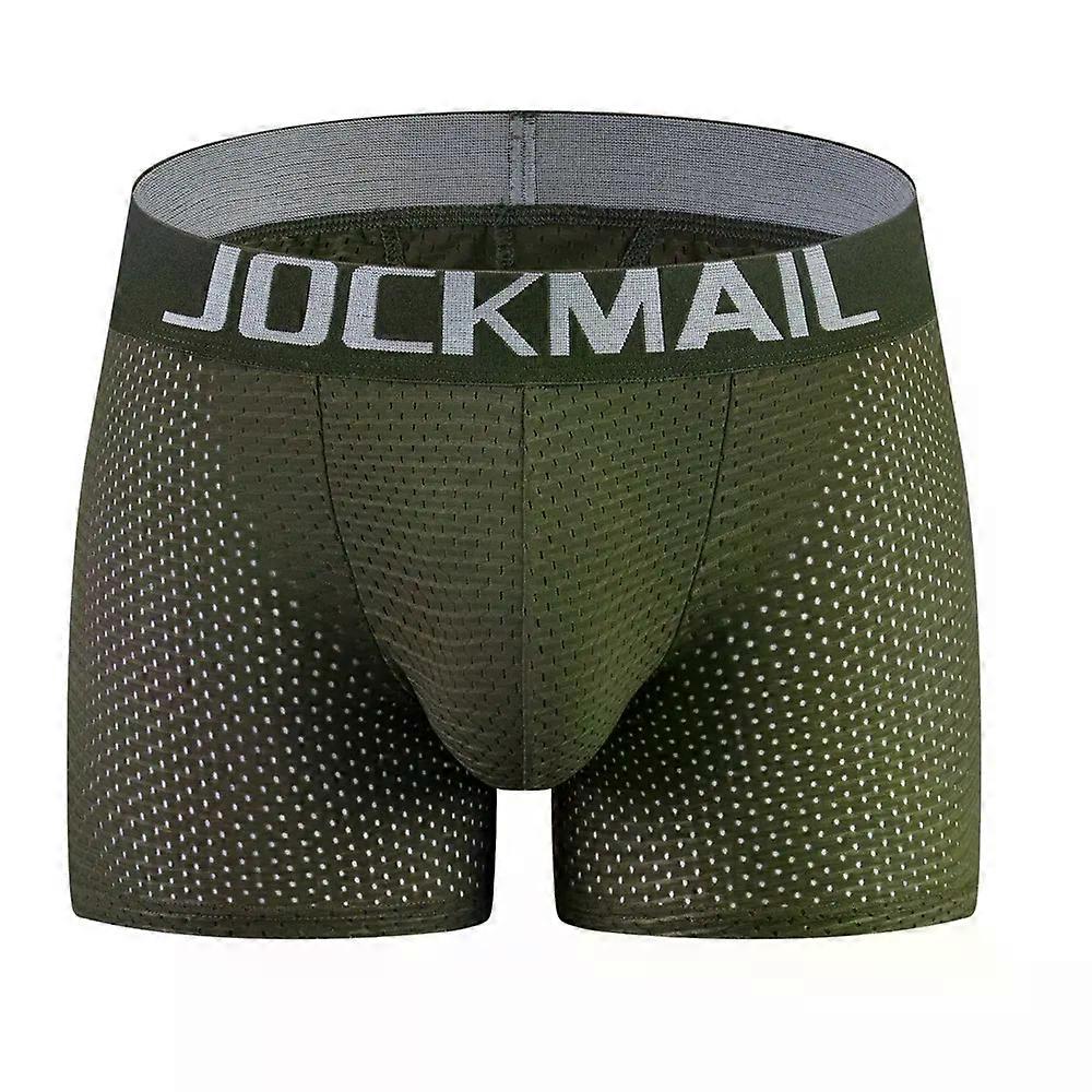 Fake Hips For Men Butts Lifter Boxer Briefs Detachable Pads Cool Comfort Males Mesh Underwear Shorts Blue White Black