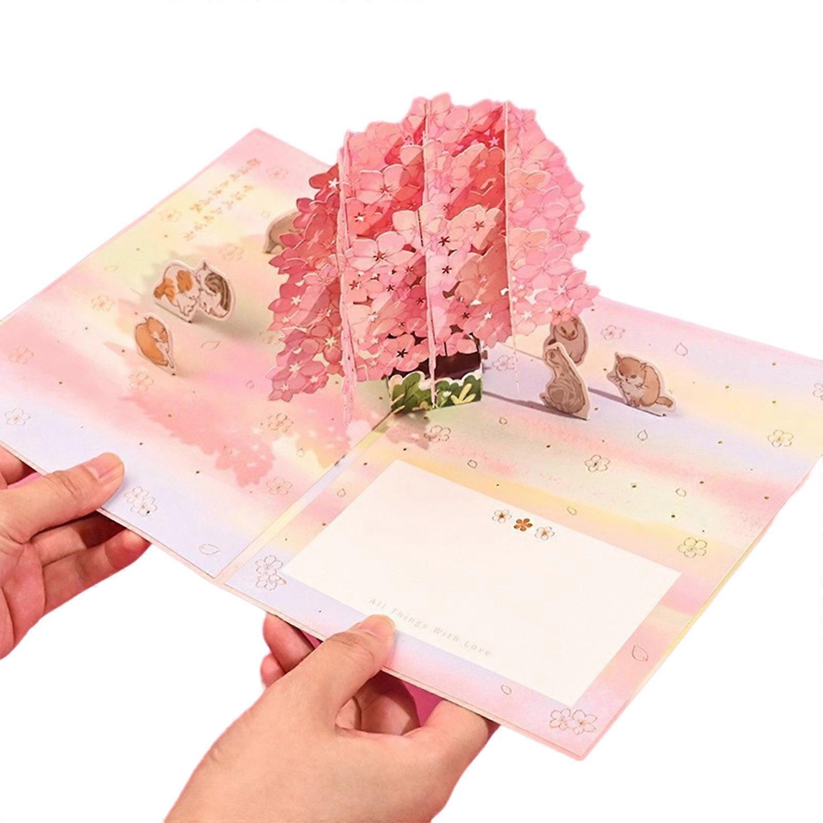 Unique Birthday Card 3D PopUp Greeting Card Impressive Visual Effect and Portable Designs Greeting Card Fade resistant