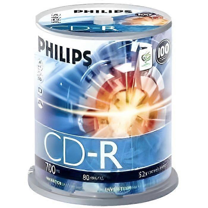 Philips CD-R - 700 MB - 100 piezas - Husillo 52x