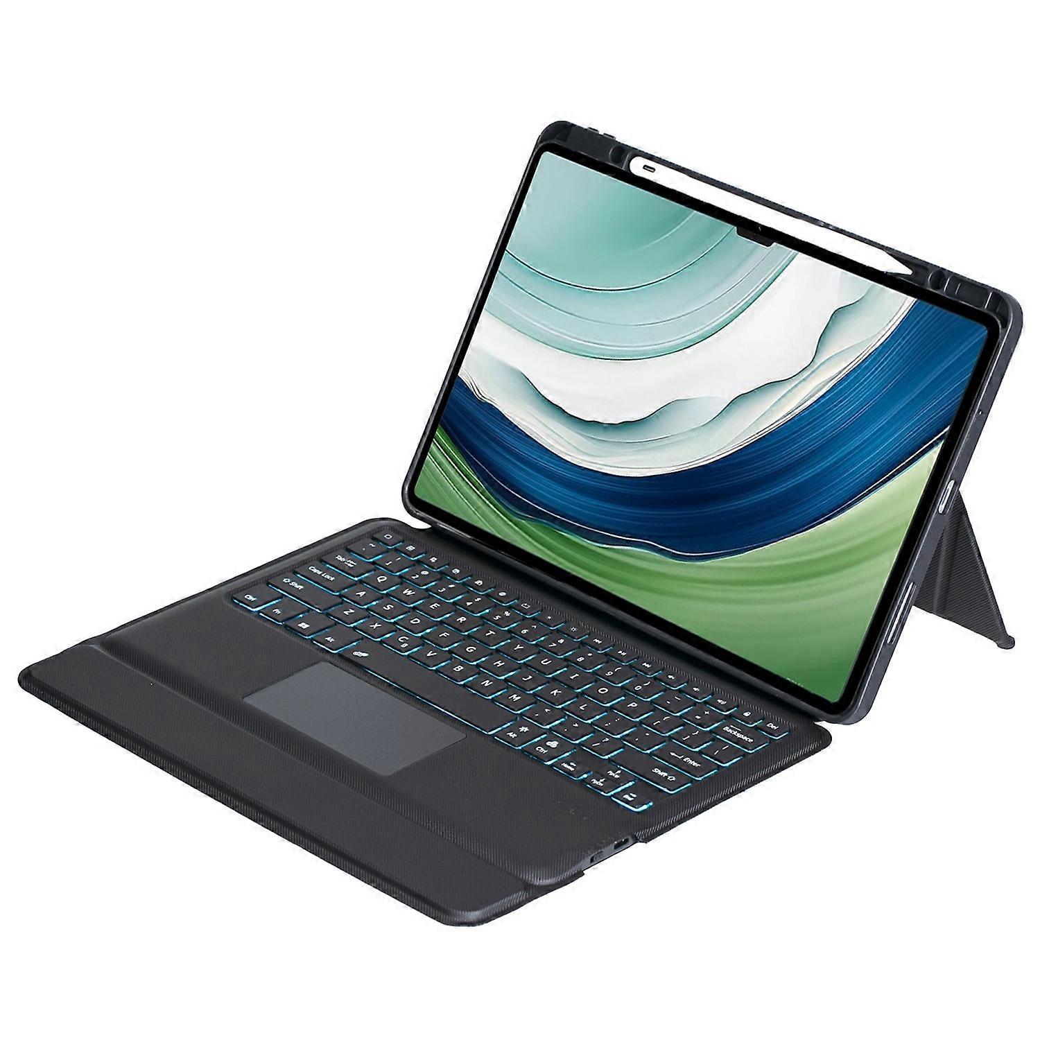TH18-AS Compatibile con Huawei MatePad Pro 13.2 Cover per supporto in pelle + touchpad retroilluminato Bluetooth-com