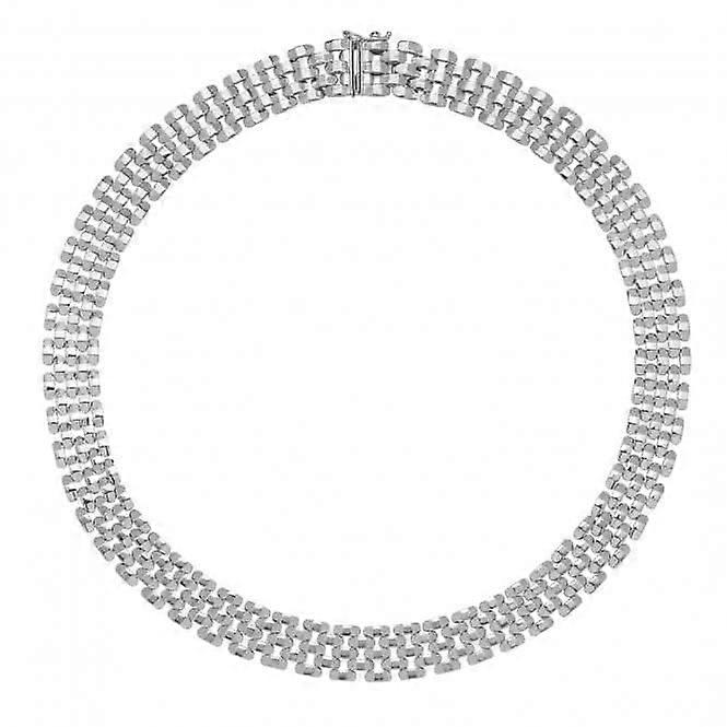 Acotis Silver Necklace Rhodium Plated Watch Link G3307