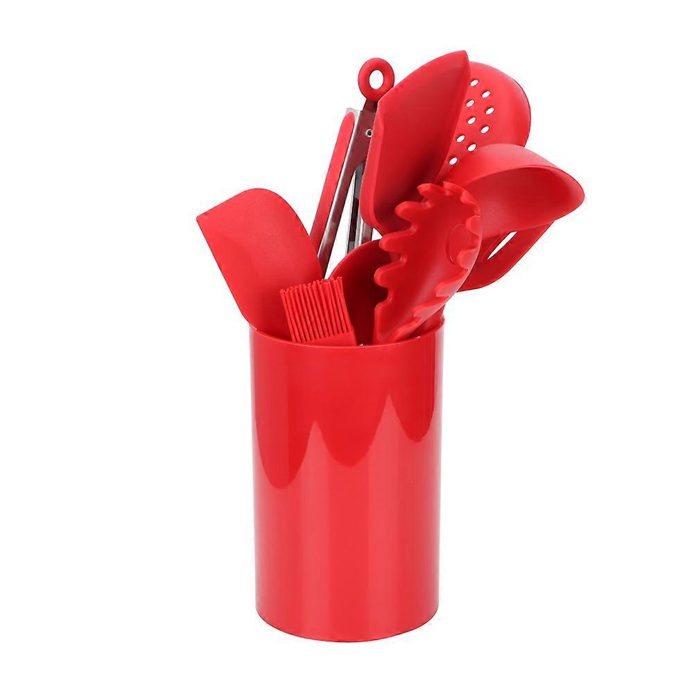 9Pcs Set Household Kitchen Non-Stick Cooking Utensils Set Turner Spatula Kitchen Shovel Kitchen Utensils Red
