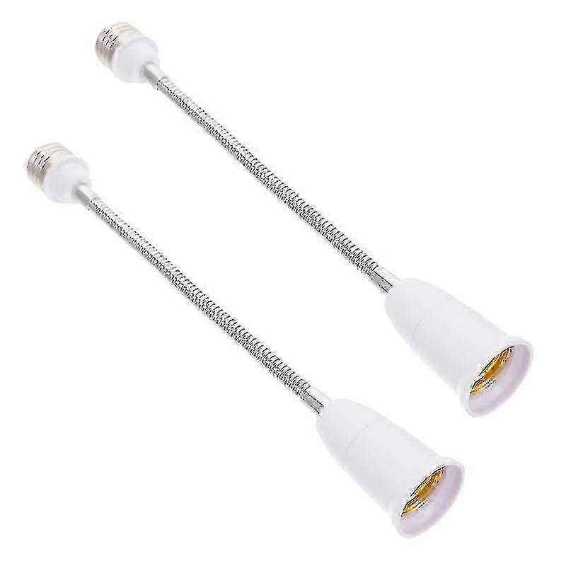 2pcs Flexible E27 To E27 Light Bulb Socket Extender Light Converters Extensions