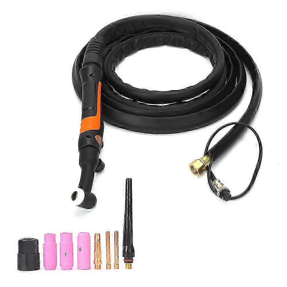 TIG/WP-26VF Arc Welding Gun Kit Flexible Valve Head Ergonomic Welding Torch with 4m Wire