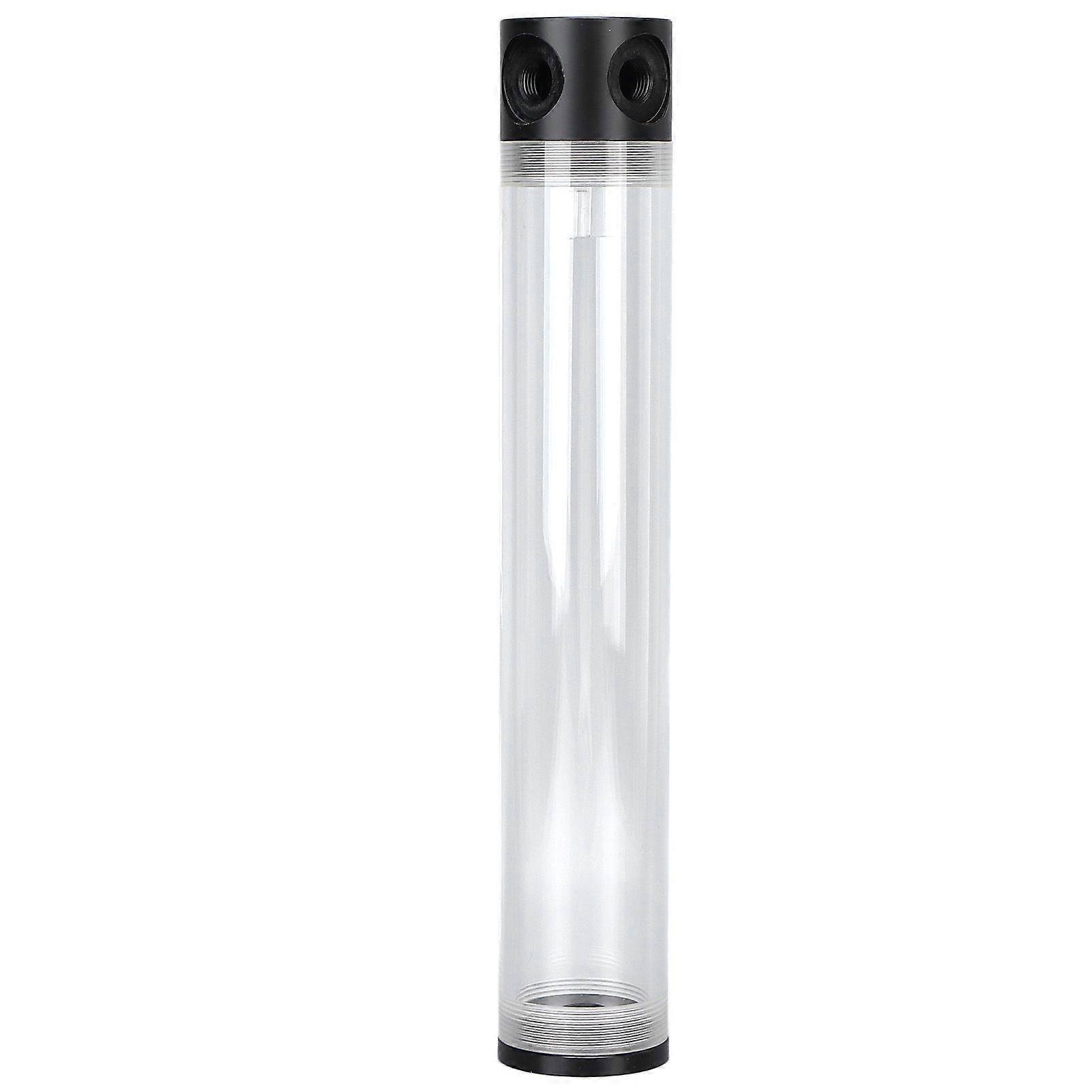11.8" Length G1/4" Thread Low Noise Cylindrical Acrylic Plastic Material Cooling Box