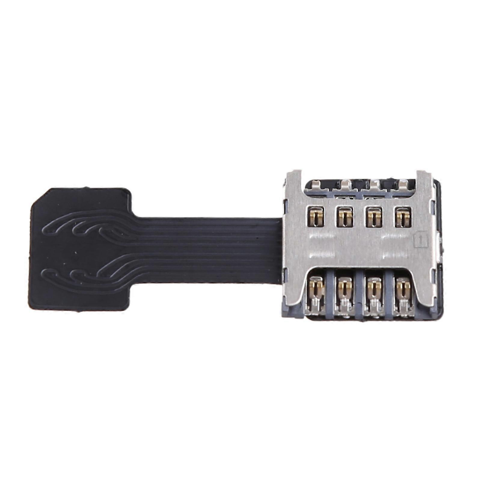SIM Kart Adaptörü Dönüştürücü Bekleme Flex Kablo Çift SIM + Micro SD İkisi Bir Arada Yatay Android Sim Kart Uzatma Ortamı için