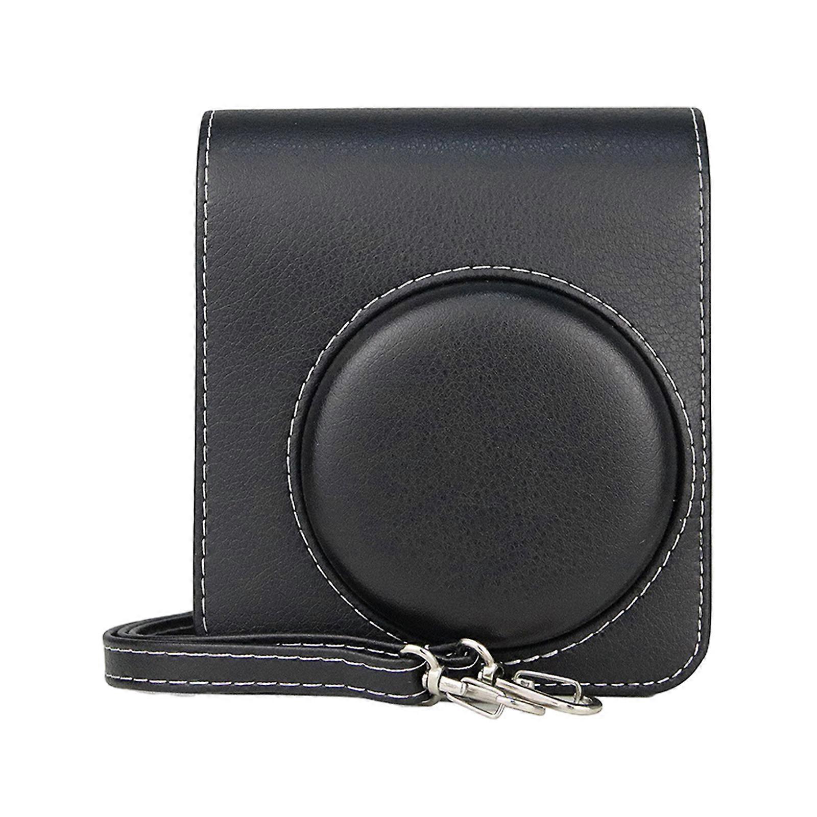 for Mini40 Instant Camera Bag Durable PU Camera Storage Protective Leather Case  Black
