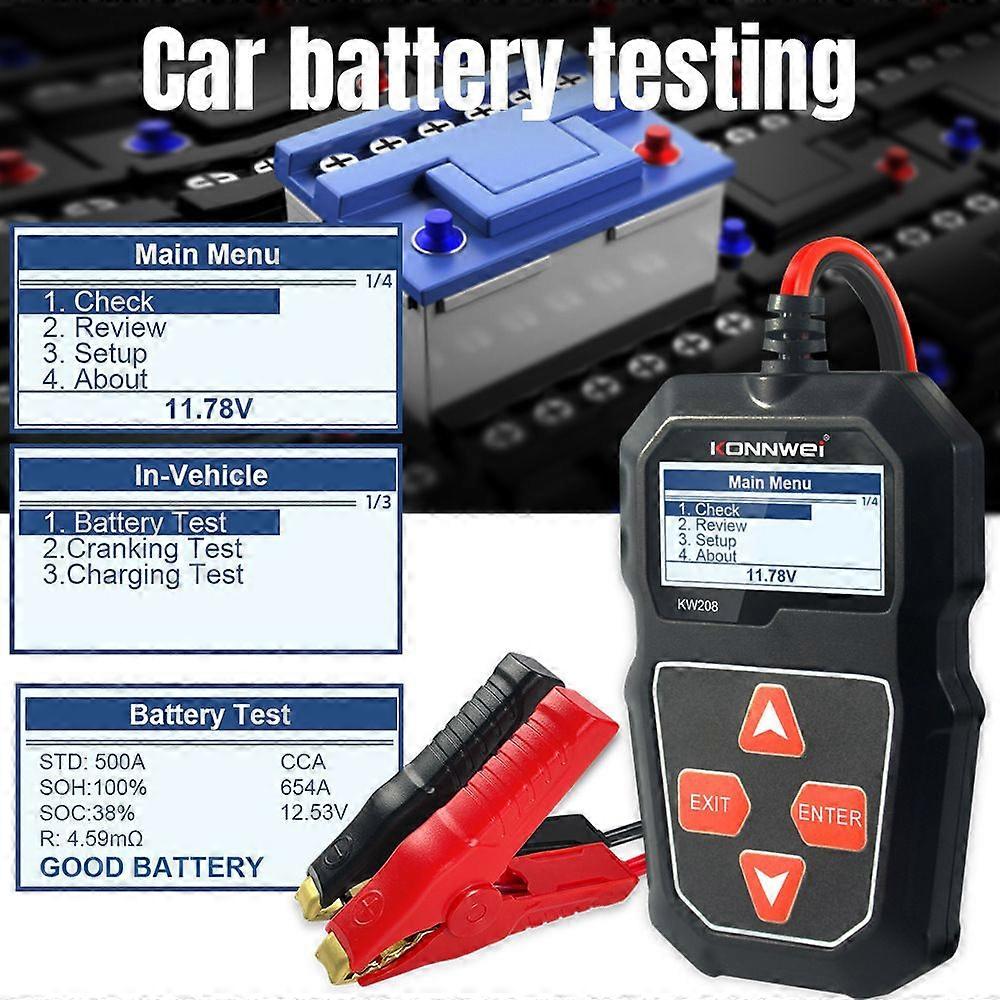 KONNWEI KW208 Car Battery Resistance Tester